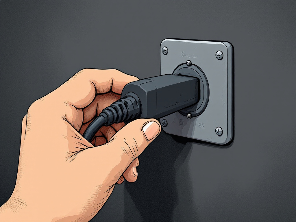 branchement simple du matériel